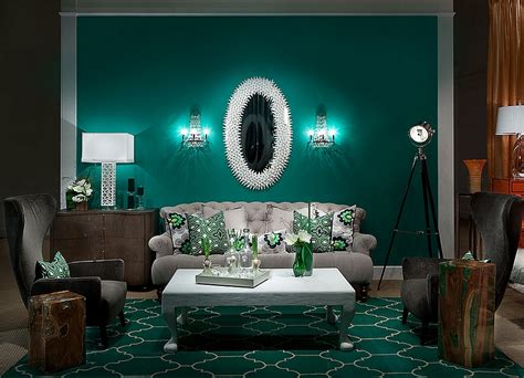 Dark Green Living Room Furniture