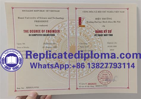 Buy fake Hanoi University of Science and Technology diploma, order HUST degree ...