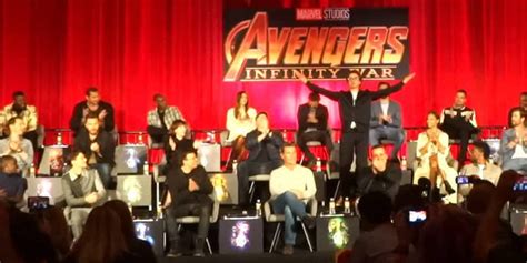 VIDEO: "Avengers: Infinity War" team assembles for star-studded press conference hosted by Jeff ...