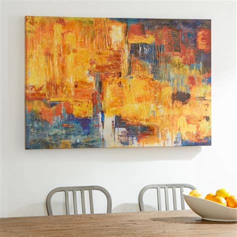 Mercury Row Wall Décor Sunset Painting Print on Wrapped Canvas & Reviews | Wayfair