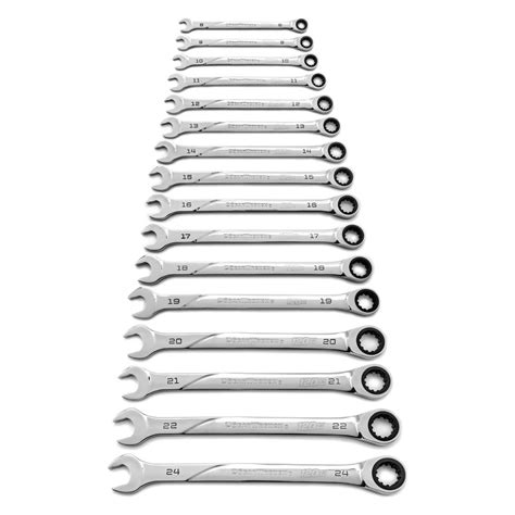 GearWrench® 86427 - 120XP™ Spline Metric XL Combination Ratcheting Wrench Set (16 pcs)