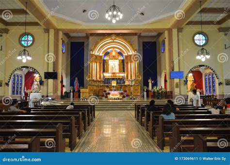 Our Lady Of Light Parish Church Facade In Cainta, Rizal, Philippines ...