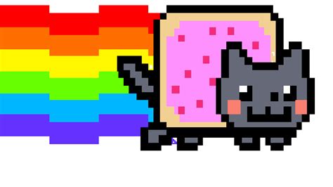 Pixilart - Nyan Cat Gif by Anonymous123