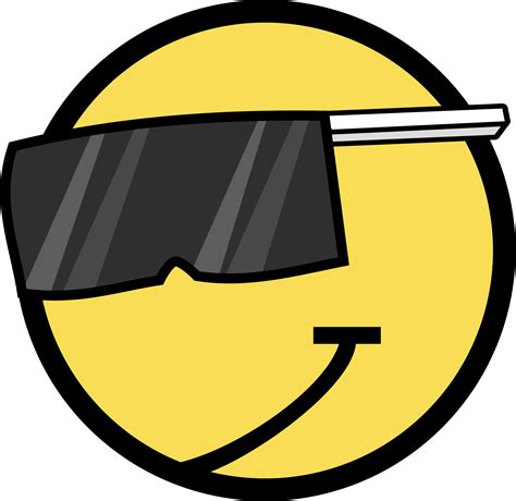 Clipart - Cooler Smiley