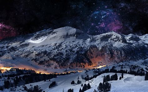 Mountain Night Wallpaper - WallpaperSafari