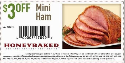 Honey Baked Ham Printable Coupons May 2018