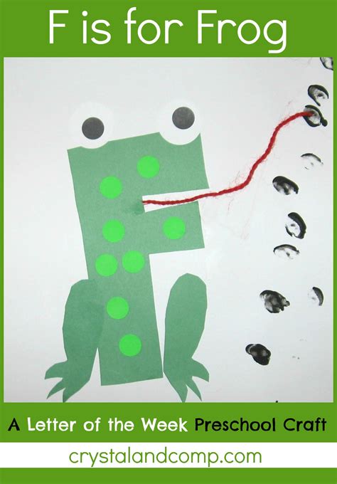 letter of the week craft F is for Frog Letter F Craft, Preschool Letter Crafts, Alphabet Letter ...