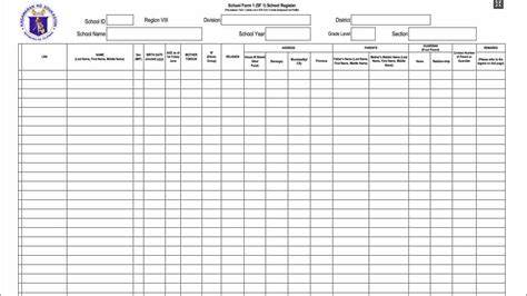 DOWNLOAD: Modified School Form 1 (SF1) - School Register (Excel & PDF) - TeacherPH