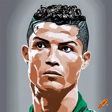 Comic painting of ronaldo on Craiyon