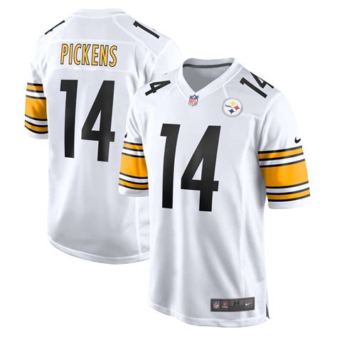 Men's Nike George Pickens White Pittsburgh Steelers Game Player Jersey - Walmart.com