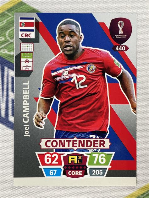 440 Joel Campbell Costa Rica Contender Panini World Cup 2022 Adrenalyn ...