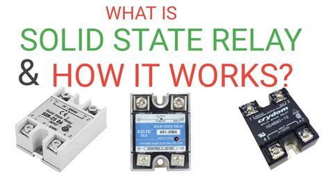 WHAT IS SOLID STATE RELAY? AND HOW SOLID STATE RELAY WORKS? - YouTube