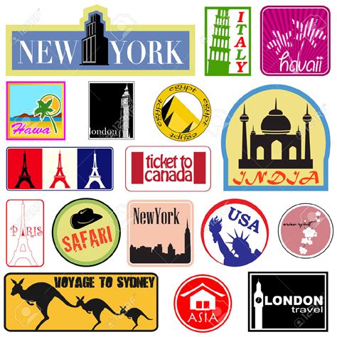 free travel stickers clipart 20 free Cliparts | Download images on ...