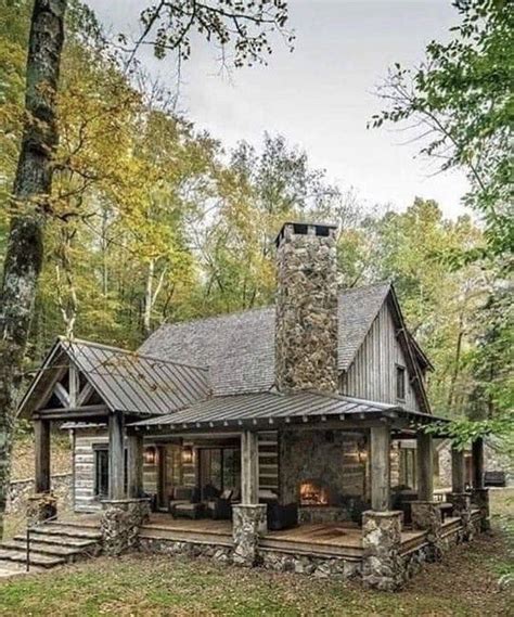 The epitome of cozy | Rustic house, House exterior, House in the woods