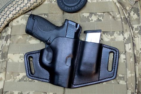 Survivor Series Holster for M&P Shield .45 with built in Magazine Holder | New Pacifica Leather