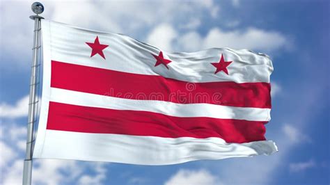 Washington DC Waving Flag stock image. Image of clear - 113583389