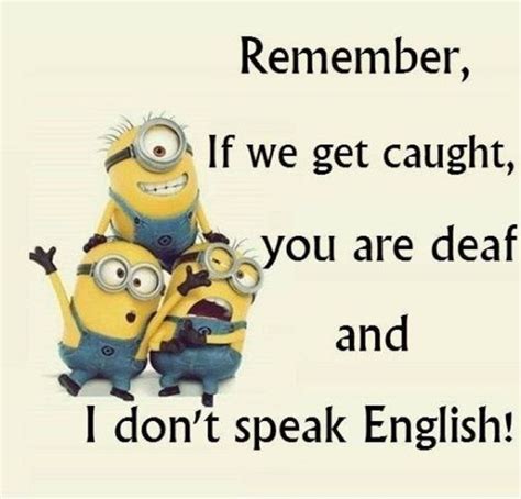 two minions sitting next to each other with the caption'i don't speak ...