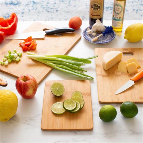 3-Piece Bamboo Cutting Board Set, 13" x 9-1/2", 11" x 8-1/2" and 8" x – Totally Bamboo