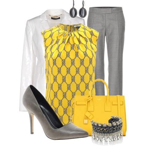 Gray & Yellow | Fashion, Beautiful dress designs, Clothes