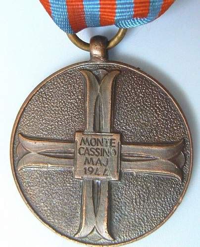 Question Polish commemorative medal 25 years battle of Monte Cassino