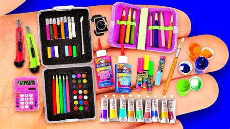 26 DIY MINIATURE SCHOOL SUPPLIES IDEAS ~ BIG COLLECTION OF MINIATURES | Miniature school, Barbie ...