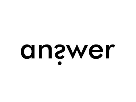 answer logo by Delwar Denim on Dribbble