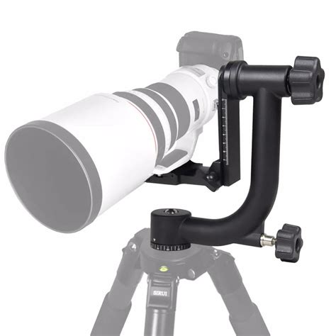 New Professional Aluminum Gimbal Tripod Head For Heavy Telephoto Lens DSLR Camera 360 Panoramic ...