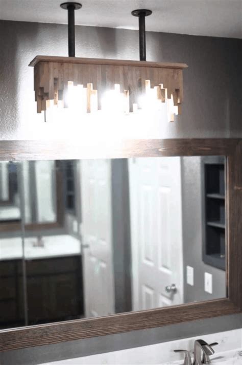 27 Easy Homemade Bathroom Light Fixture Plans