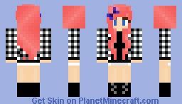 Pink Hair Girl Minecraft Skin