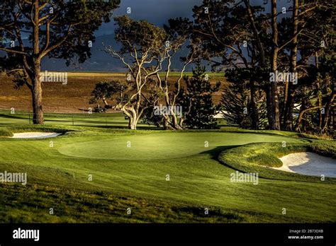Pebble Beach golf course, Monterey, California, usa Stock Photo - Alamy
