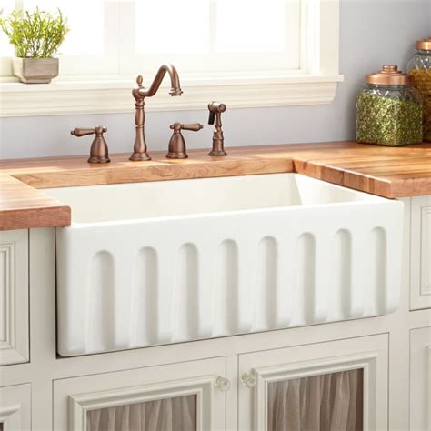 Signature Hardware 420788 Mitzy 30" Single Basin Fireclay | Build.com | Fireclay farmhouse sink ...