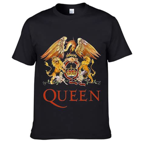 Mens tee Shirts Queen Band Rock Music Casual Men Tees 2016 Hot Sale Black Color Tops T shirt ...