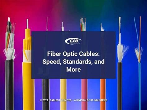 Fiber Optic Cables: Speed, Standards, and More - Cables Unlimited Inc.