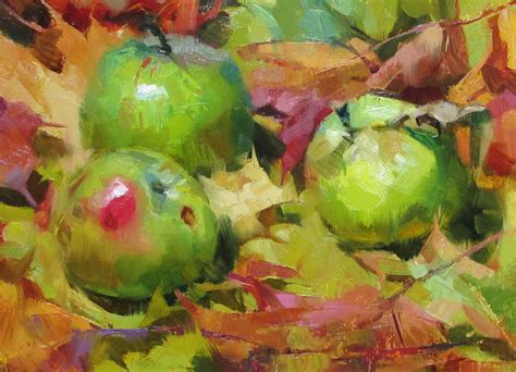 Autumn Apples original oil painting alla prima oil (With images ...