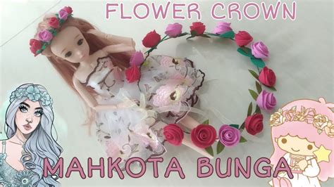 CARA MEMBUAT MAHKOTA BUNGA MAWAR | DIY BRIDAL ROSES FLOWER CROWN | CROWN HEADBAND | BANDO BUNGA ...