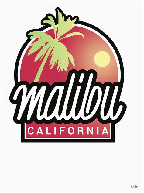 "Malibu, California" T-shirt by shler | Redbubble