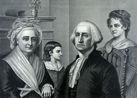 George Washington And His Family Stock Illustration - Download Image Now - George Washington ...