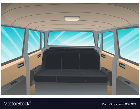 Cartoon image car interior background Royalty Free Vector