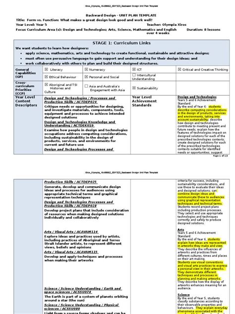 Backwards Design Lesson Plan Template Lovely Xiros Olympia Edp323 ...