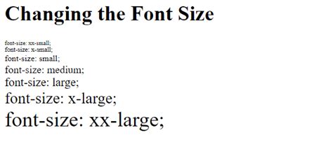 How to Change Font Size in HTML ? - GeeksforGeeks