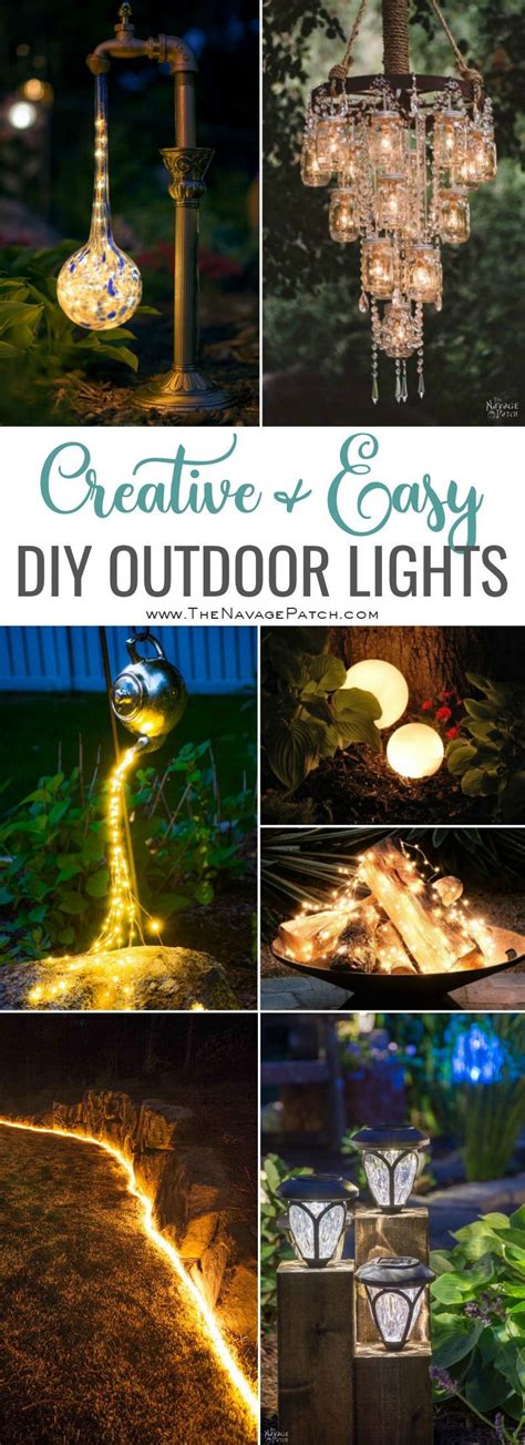 Creative and Easy DIY Outdoor Lighting Ideas | Diy outdoor lighting ...