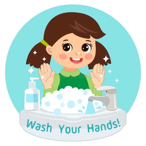 Kids Washing Hands Stock Illustrations – 542 Kids Washing Hands Stock Illustrations, Vectors ...