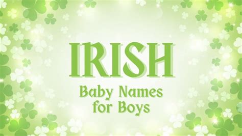 25 Irish Baby Names for Boys | MomsWhoThink.com