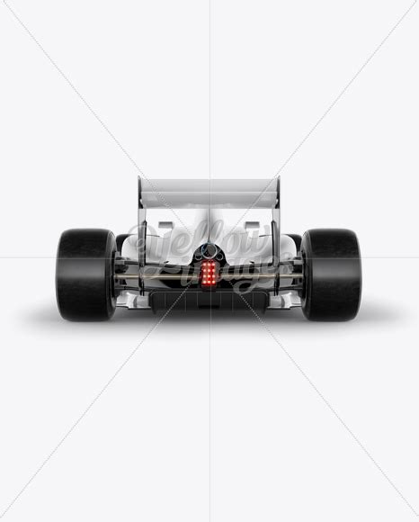 Formula One Car Mockup Back View - Free Download Images High Quality PNG, JPG