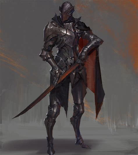 ArtStation - knight, Ting Xu | Fantasy armor, Concept art characters, Dark fantasy art