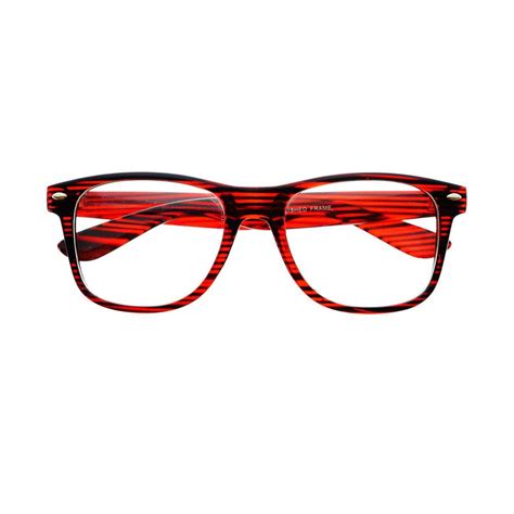 Funky Stripes Clear Lens Retro Wayfarer Glasses Frames W92 | Wayfarer ...