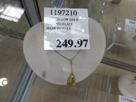 14KT Yellow Gold Leaf Necklace - Costco97.com