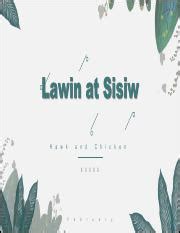 P.E Lawin at Sisiw.pdf - H a w k a n d C h i c k X X X X X F e b r u a r y e n 1 Introduction 2 ...