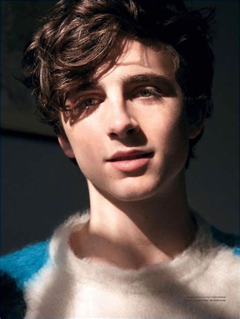 Front and center, Timothée Chalamet wears a statement sweater by Louis ...