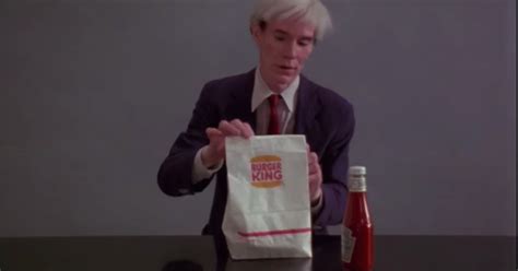 Burger King’s Super Bowl Commercial: Andy Warhol Eating a Cheeseburger - Eater